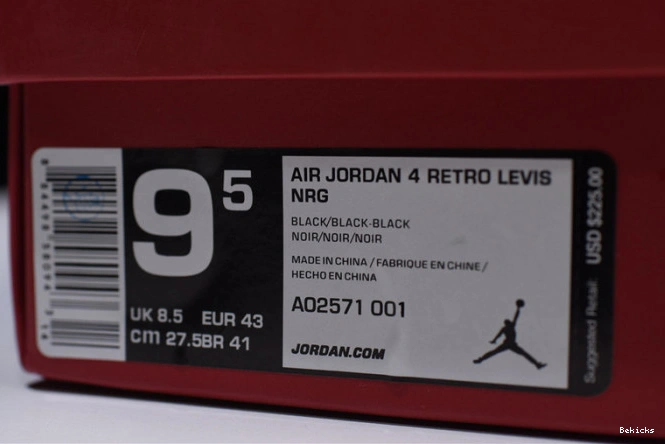 Cheap BK air x ao2571-001 4 ''black'' levi''s jordan 1104